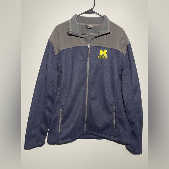 Michigan Wolverines Navy Blue Jacket - Picture 1 of 11